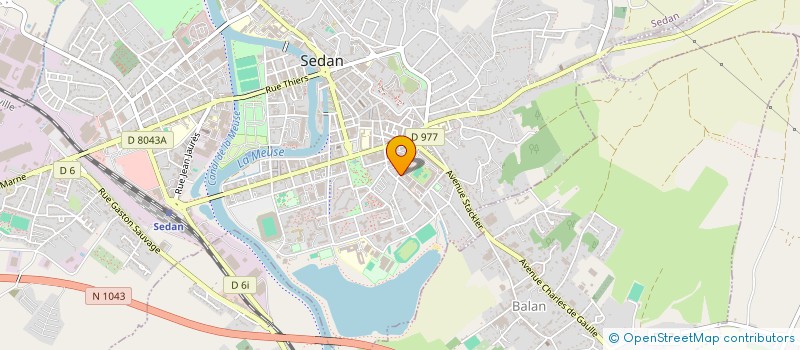 localisation de l'entreprise A.G.P.E.  SEDAN