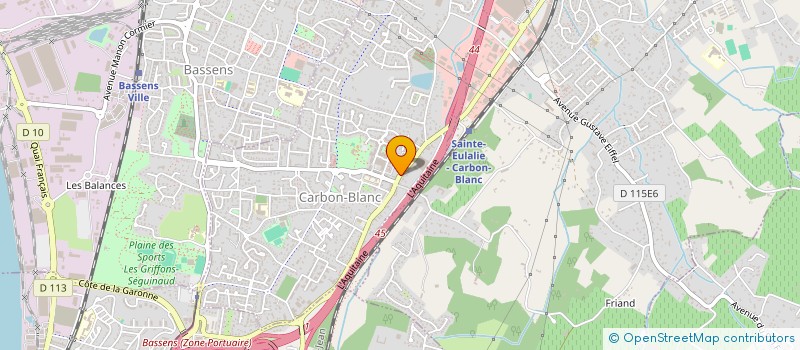 localisation de l'entreprise A.G.P.S.  CARBON-BLANC