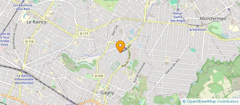 localisation de l'entreprise A.G. PAYSAGISTE  GAGNY