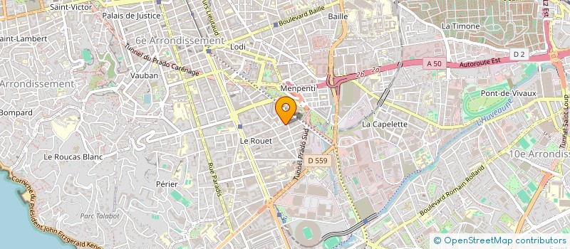 localisation de l'entreprise A&G PROJECTS à MARSEILLE