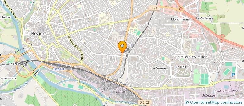 localisation de l'entreprise A.G PROMOTION  BEZIERS