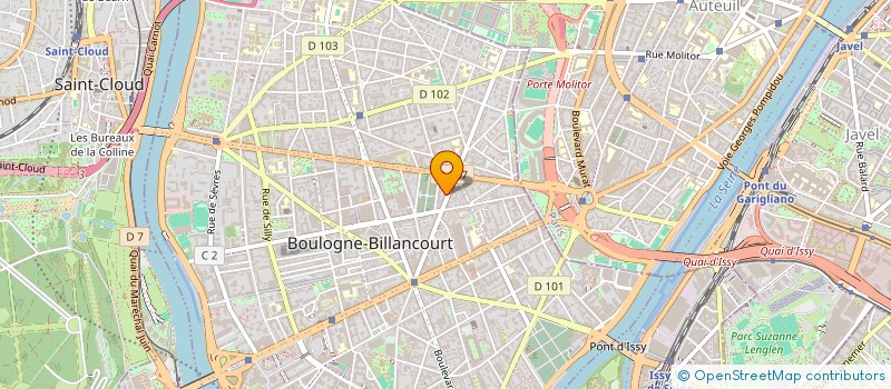 localisation de l'entreprise A.G.R. à BOULOGNE-BILLANCOURT