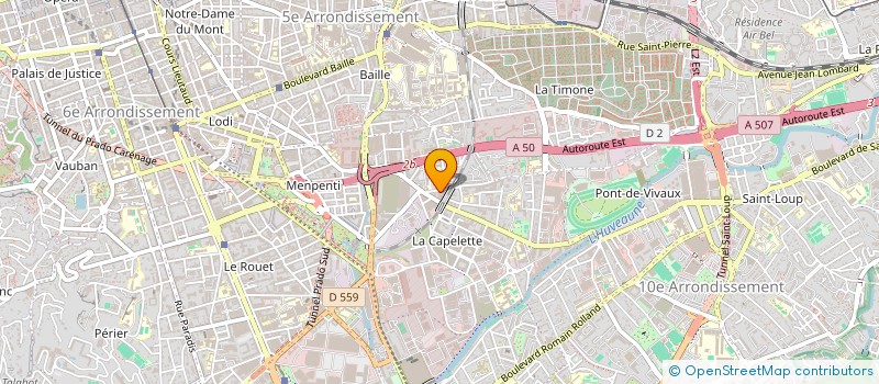 localisation de l'entreprise A.G.R.COMORTRANS à MARSEILLE
