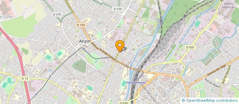 localisation de l'entreprise A.G.R FORMATION à VALENCIENNES