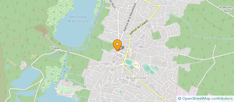 localisation de l'entreprise A.G. RESTO  BISCARROSSE