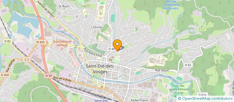 localisation de l'entreprise A G S 2 à SAINT-DIE-DES-VOSGES