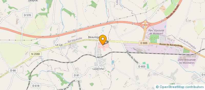 localisation de l'entreprise A.G.S.  MANHAC