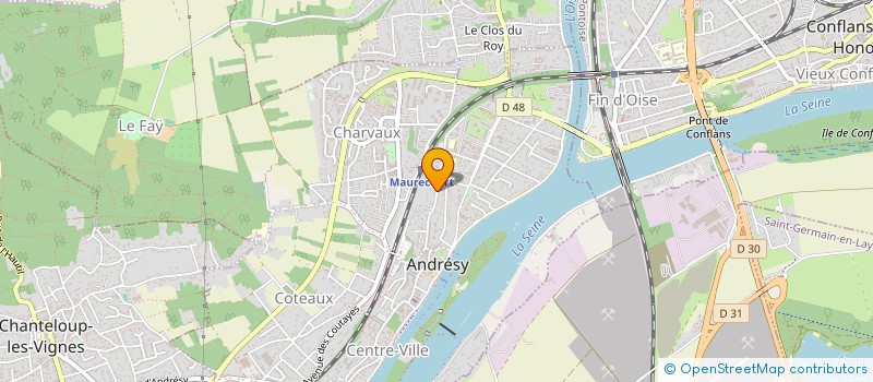 localisation de l'entreprise A.G.S à ANDRESY