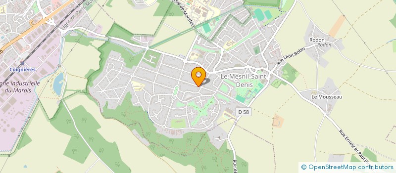 localisation de l'entreprise A G S AUDIT GESTION SERVICES  LE MESNIL-SAINT-DENIS