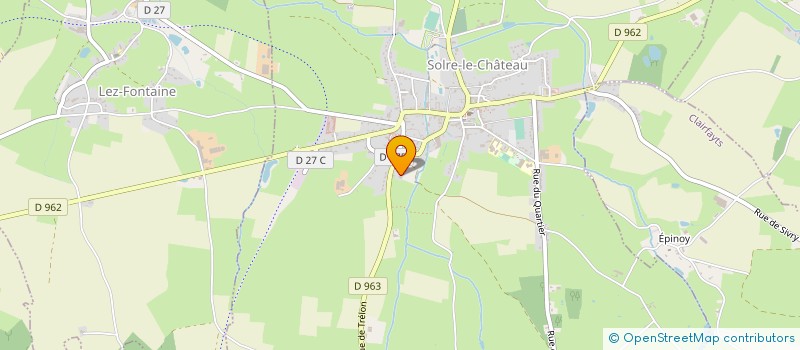 localisation de l'entreprise A.G.S.D PUBLICITE  SOLRE-LE-CHATEAU