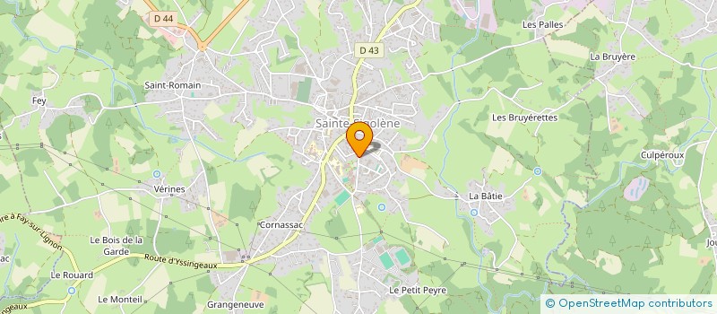 localisation de l'entreprise A.G.S. ESCRIME DE SAINTE SIGOLENE  SAINTE-SIGOLENE