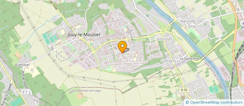 localisation de l'entreprise A G S N 1 à JOUY-LE-MOUTIER