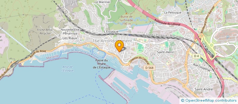 localisation de l'entreprise A.G. SERVICES à MARSEILLE