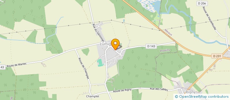 localisation de l'entreprise A.G. SERVICES à LUMIGNY-NESLES-ORMEAUX