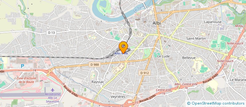 localisation de l'entreprise A.G. SOL  ALBI