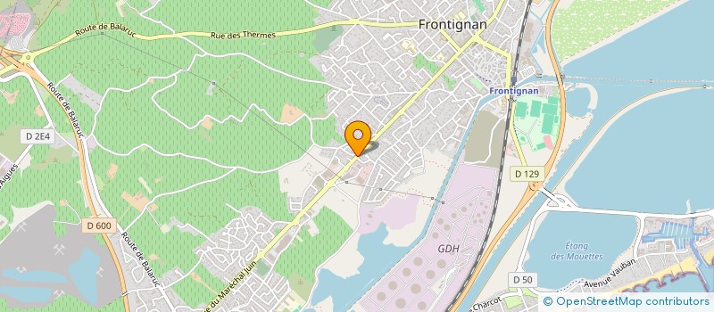 localisation de l'entreprise A.G.SPORT à FRONTIGNAN