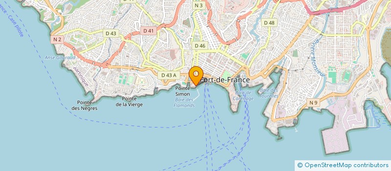 localisation de l'entreprise A.G.T.C. ASSISTANCE A LA GESTION TECHNIQUE ET COMMERCIALE à FORT DE FRANCE