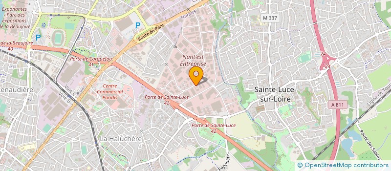 localisation de l'entreprise A G T E à NANTES