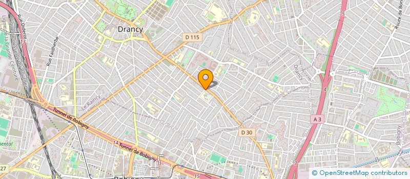 localisation de l'entreprise A G T TRANSPORTS  DRANCY