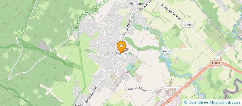 localisation de l'entreprise A.G.THOIRY FOOTBALL  THOIRY