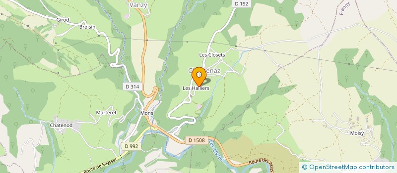 localisation de l'entreprise A.G.V CONSULTING  CHESSENAZ