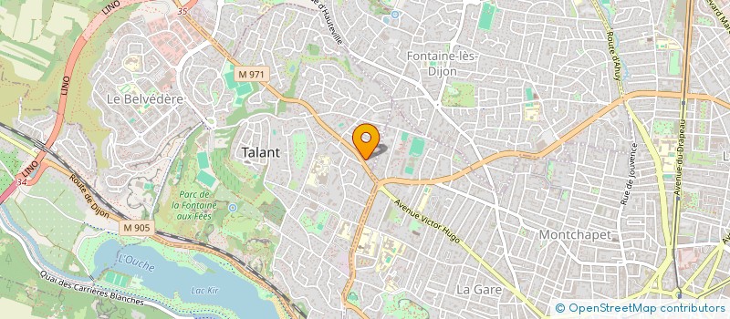 localisation de l'entreprise A.G.V.R.  TALANT