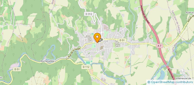 localisation de l'entreprise A. GAMBARELLI  SAINT-UZE