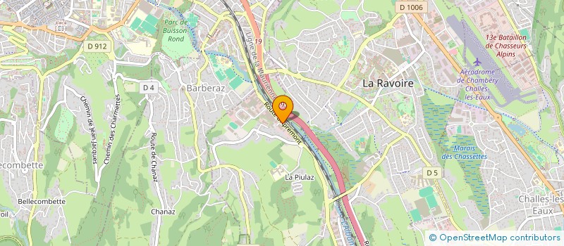 localisation de l'entreprise A-GAME  LA RAVOIRE