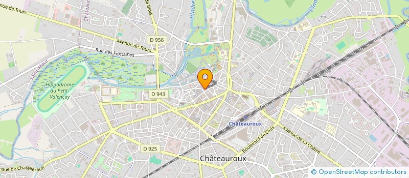 localisation de l'entreprise A. GATEFIN à CHATEAUROUX