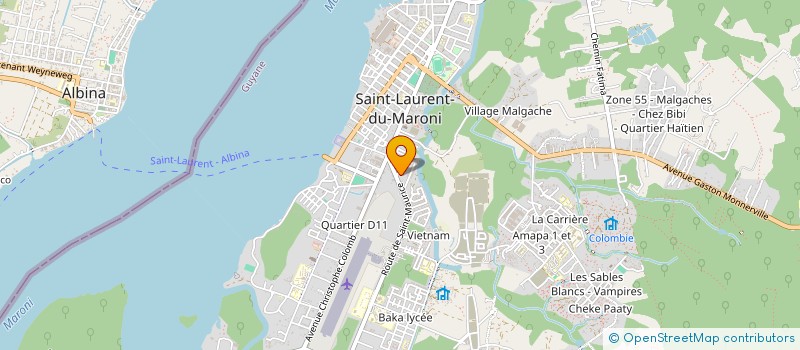 localisation de l'entreprise A GAUCHE EN GUYANE à SAINT LAURENT DU MARONI