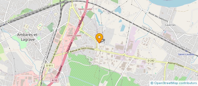 localisation de l'entreprise A-GAUDIN COUVERTURE  SAINT-LOUBES