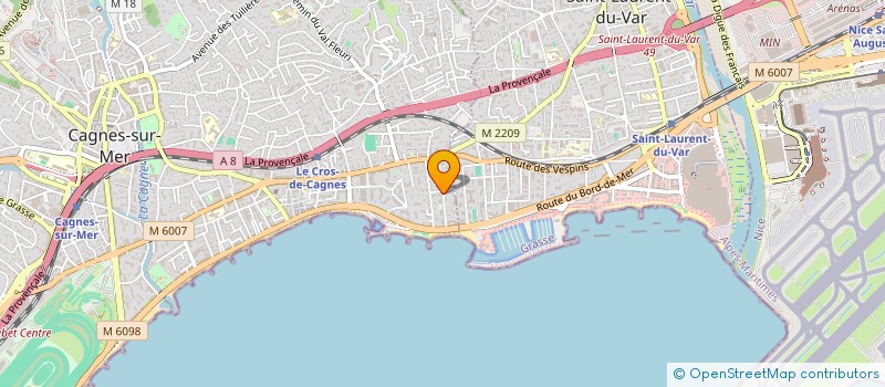localisation de l'entreprise A.GEANT-BAT à CAGNES-SUR-MER