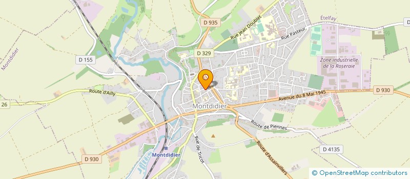 localisation de l'entreprise A.GEO GEOMETRES EXPERTS S.A.S. à MONTDIDIER