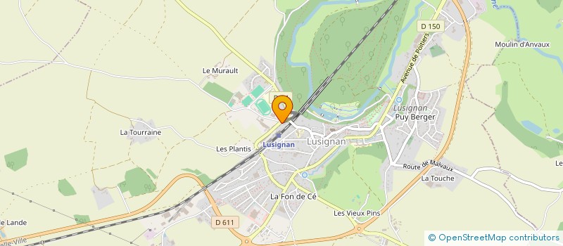 localisation de l'entreprise A GETREAU  LUSIGNAN