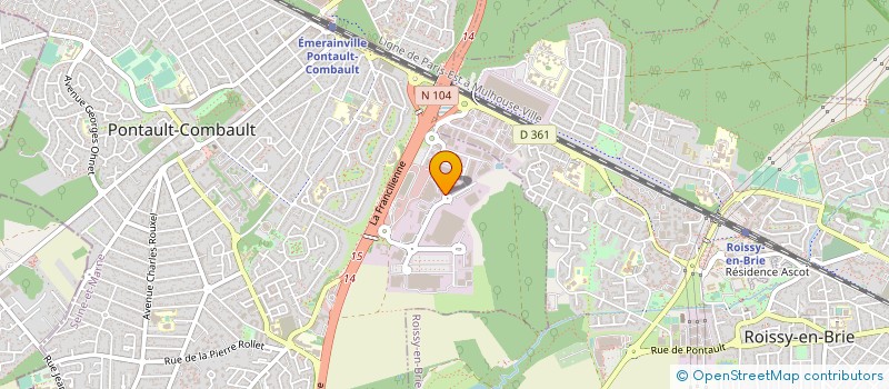 localisation de l'entreprise A. GIACOMINI SA à PONTAULT-COMBAULT