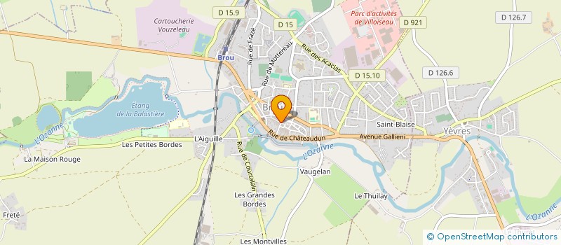 localisation de l'entreprise A.GILLET à BROU