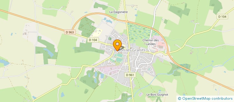 localisation de l'entreprise A. GIRARD  VAL D'ERDRE-AUXENCE