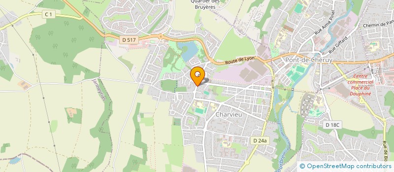 localisation de l'entreprise A.GIVAUDAN & G.FRIESS ASSURANCES  PONT-DE-CHERUY