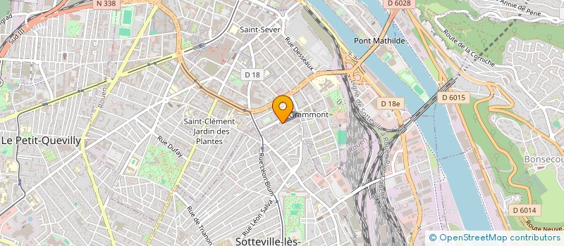 localisation de l'entreprise A+GLACE AUTOMOBILE  SOTTEVILLE-LES-ROUEN