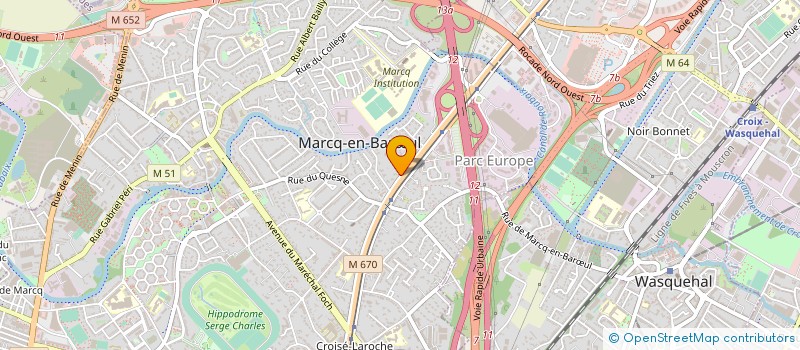 localisation de l'entreprise A+ GLASS MARCQ EN BAROEUL à MARCQ-EN-BARŒUL