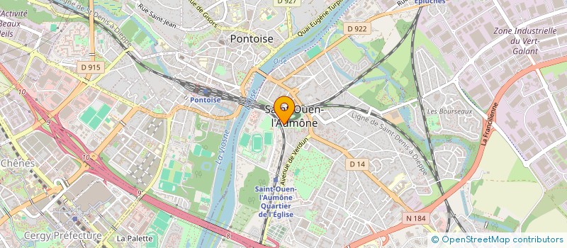 localisation de l'entreprise A-GLOBE SECURITE SARL à SAINT-OUEN-L'AUMONE