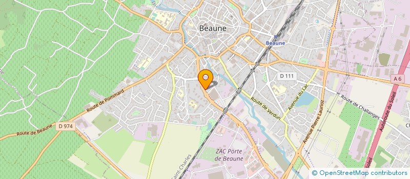 localisation de l'entreprise A.GOICHOT ET FILS à BEAUNE
