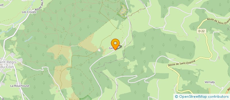 localisation de l'entreprise A. GONON  SAINT-REGIS-DU-COIN