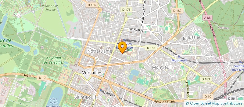 localisation de l'entreprise A GREENE INFORMATION & IMAGERIE à VERSAILLES