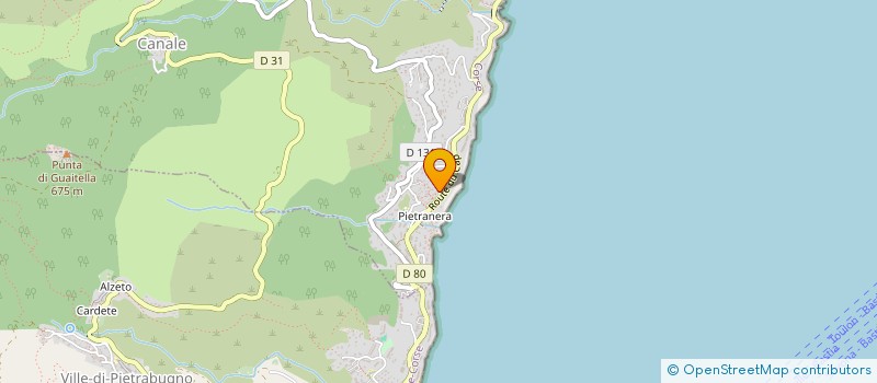 localisation de l'entreprise A GRINTA à BASTIA