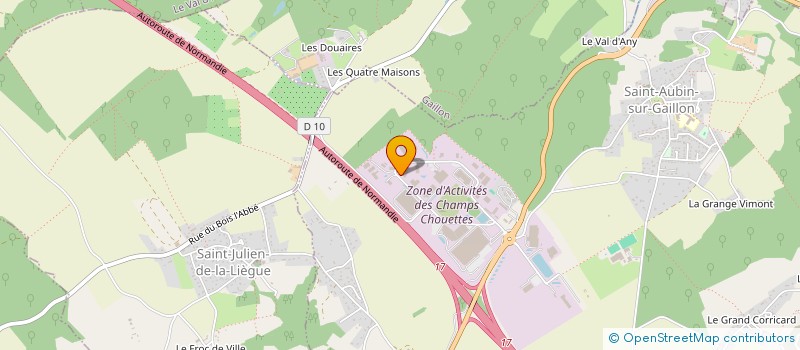 localisation de l'entreprise A.GRUME à SAINT-AUBIN-SUR-GAILLON