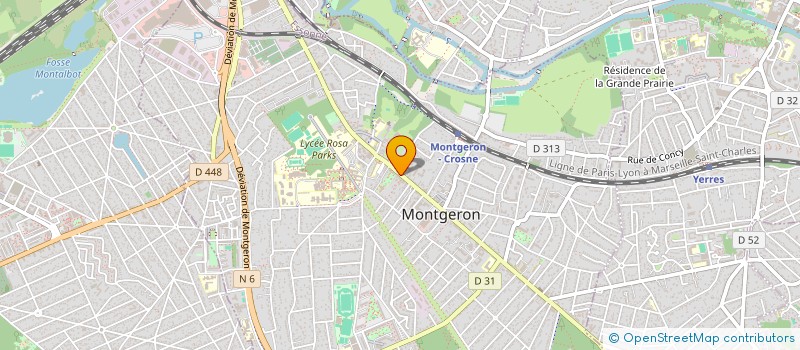 localisation de l'entreprise A. GV à MONTGERON