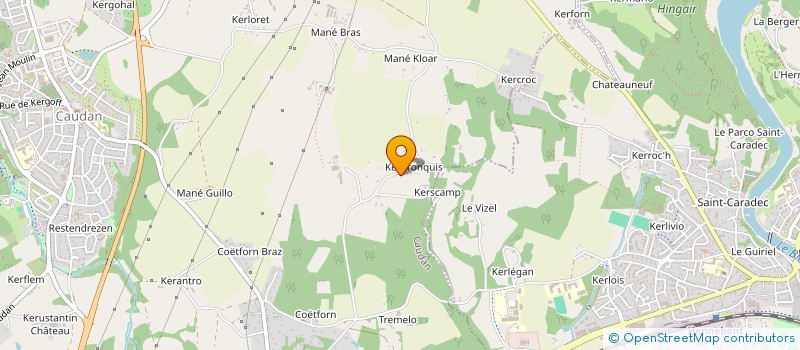 localisation de l'entreprise A H 2 P  CAUDAN