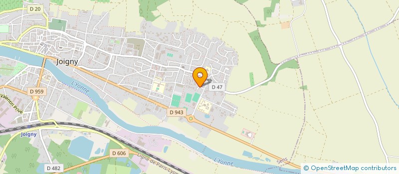localisation de l'entreprise A & H à JOIGNY
