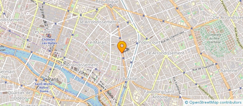 localisation de l'entreprise A.H  PARIS